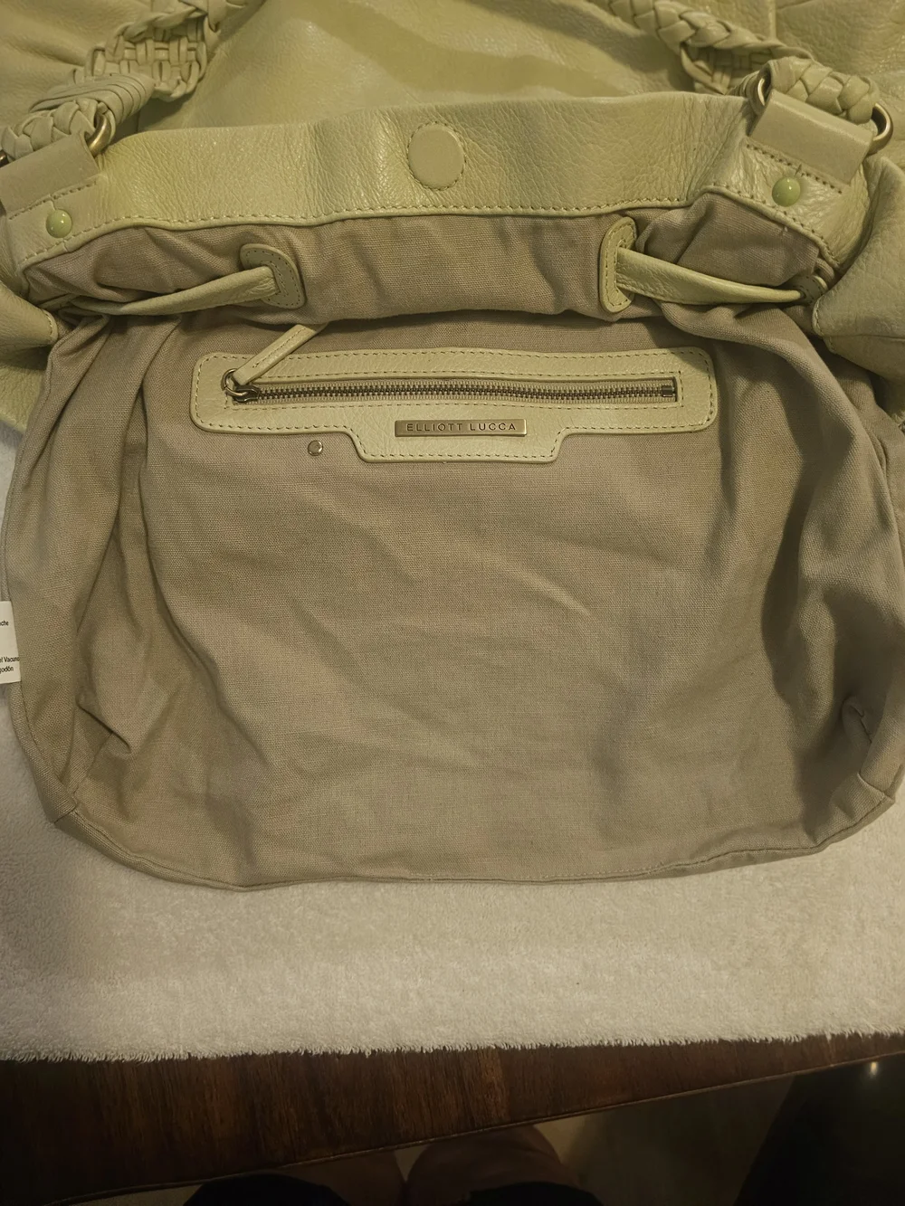 Elliott Lucca Wilshire Hobo Green Leather Shoulder Bag - Pristine Condition...
